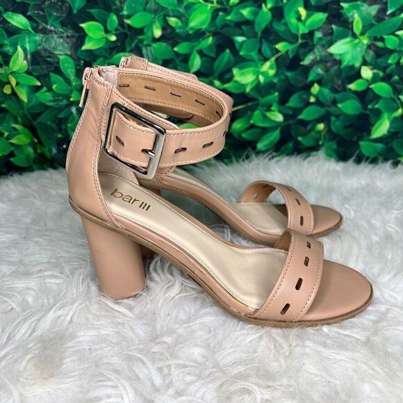 Bar III nude color summer / spring party heels 7.5 - Picture 11 of 15